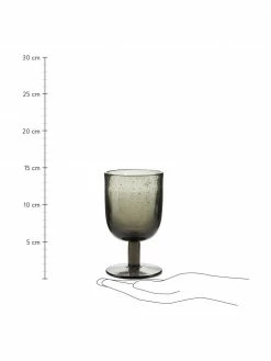 Verre à vin soufflé bouche gris Leyla, 6 pièces, Ø 8 x haut. 14 cm, 320 ml -Cuisine Soldes 2022 Verre a vin souffle bouche gris Leyla 6 pieces 2