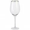 Ladelle Verre à vin transparent avec bord doré Chloe, 4 pièces, Ø 9 x haut. 26 cm