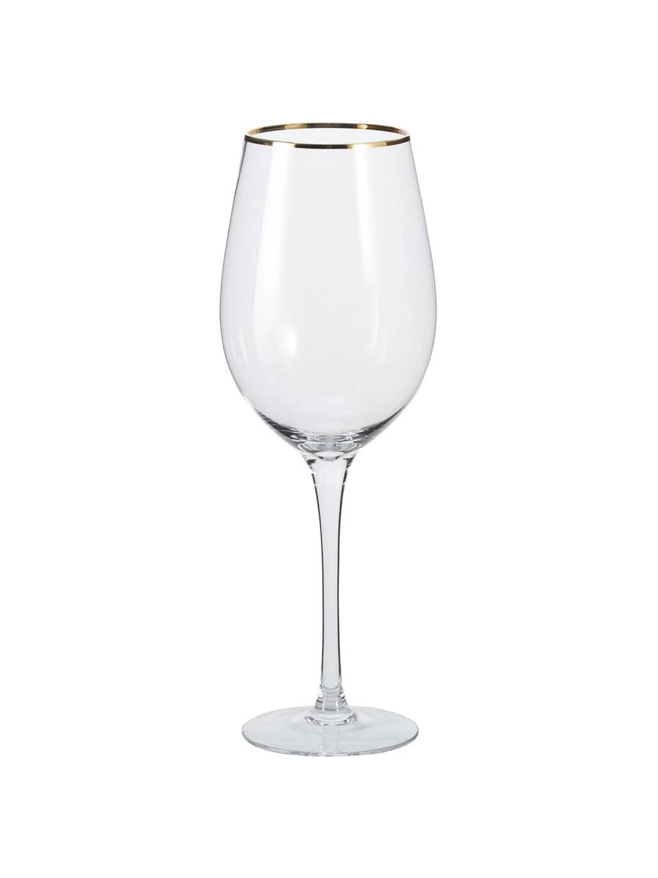 Ladelle Verre à vin transparent avec bord doré Chloe, 4 pièces, Ø 9 x haut. 26 cm 3 Ladelle Verre à vin transparent avec bord doré Chloe, 4 pièces, Ø 9 x haut. 26 cm
