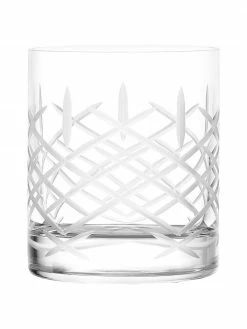 Verre à whisky à motif structuré Club, 6 pièces, Ø 10 x haut. 10 cm, 320 ml