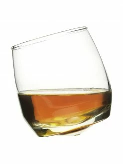 Verre à whisky arrondi Rocking, 6 pièces, Ø 7 x haut. 9 cm, 200 ml