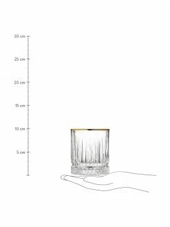 Lyngby Verre à whisky avec bord doré Firenze, 4 pièces, Ø 9 x haut. 10 cm, 350 ml -Cuisine Soldes 2022 Verre a whisky avec bord dore Firenze 4 pieces 3
