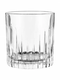 RCR Verre à whisky cristal à rainures Timeless, 6 pièces, Ø 9 x haut. 9 cm, 360 ml