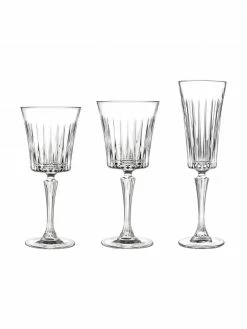 RCR Verre cristal avec relief Timeless, 18 élém. (6 personnes), Lot de différentes tailles