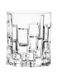 RCR Verre en cristal avec relief Etna, 6 pièces, Ø 8 x haut. 9 cm, 320 ml