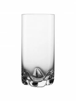 Verre long drink transparent Luna, 4 pièces, Ø 7 x haut. 14 cm, 350 ml