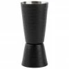 Verre mesureur noir surface martelée Onur, Ø 4 x haut. 10 cm