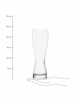 Verres à bière en cristal Grandezza, 6 pièces, Ø 8 x haut. 24 cm, 670 mlDisponibilité limitée -Cuisine Soldes 2022 Verres a biere en cristal Grandezza 6 pieces 2