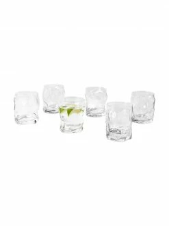 Verres à eau forme organique Sorgente, 6 pièces, Ø 9 x haut. 11 cm, 420 ml -Cuisine Soldes 2022 Verres a eau forme organique Sorgente 6 pieces 5