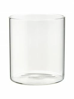 Bitossi Home Verres à eau verre borosilicate Boro, 6 pièces, Ø 8 x haut. 9 cm, 250 ml