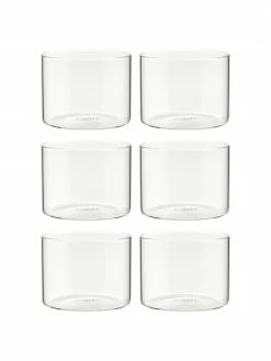 Bitossi Home Verres à eau verre borosilicate Boro, 6 pièces, Ø 8 x haut. 6 cm, 200 ml -Cuisine Soldes 2022 Verres a eau verre borosilicate Boro 6 pieces 6
