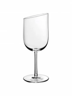 Villeroy & Boch Verres à vin blanc transparents NewMoon, 4 pièces, Ø 8 x haut. 20 cm, 300 ml
